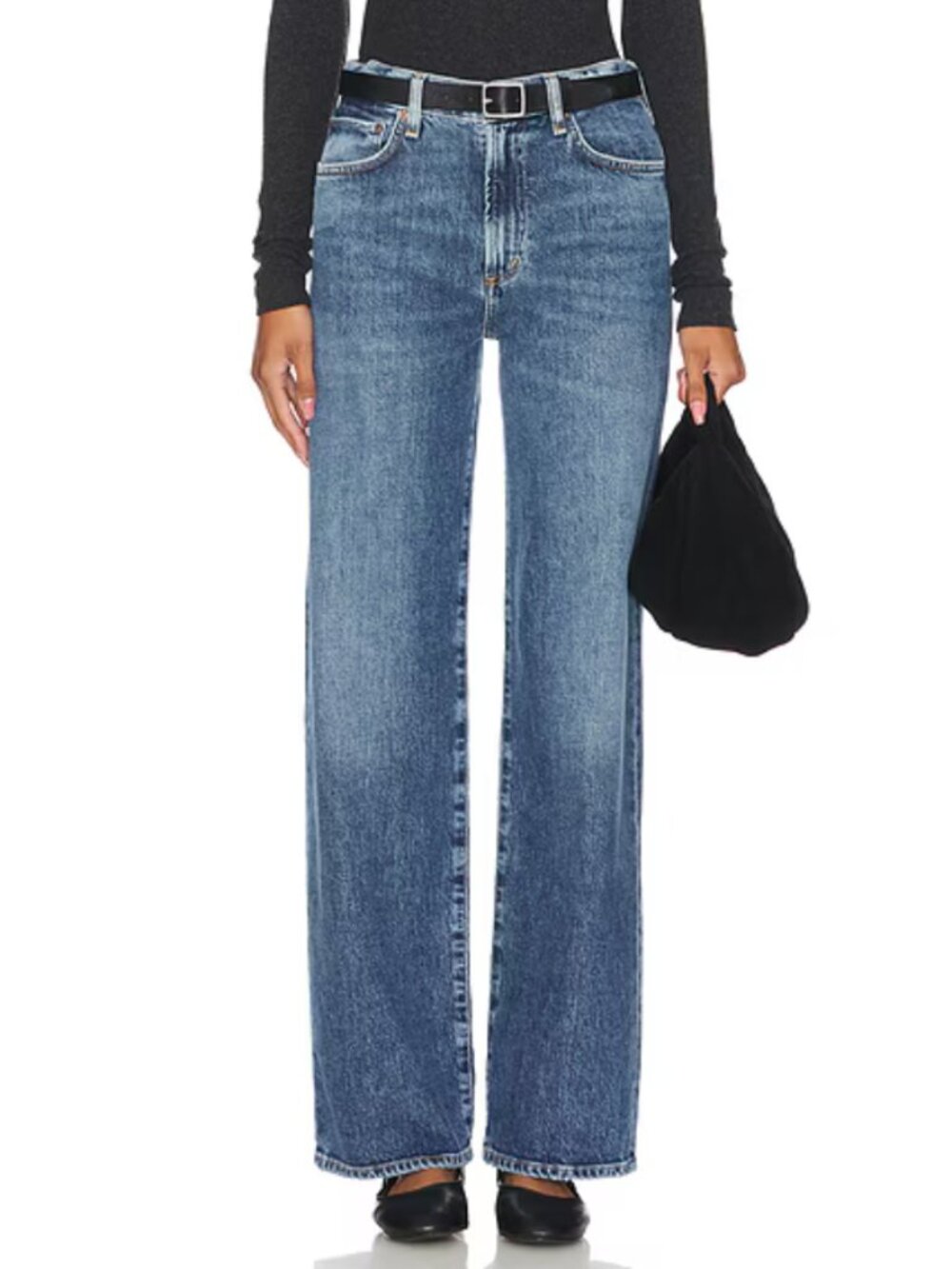 Agolde Harper Mid Rise Relaxed Straight Jeans in Fix Sz 29